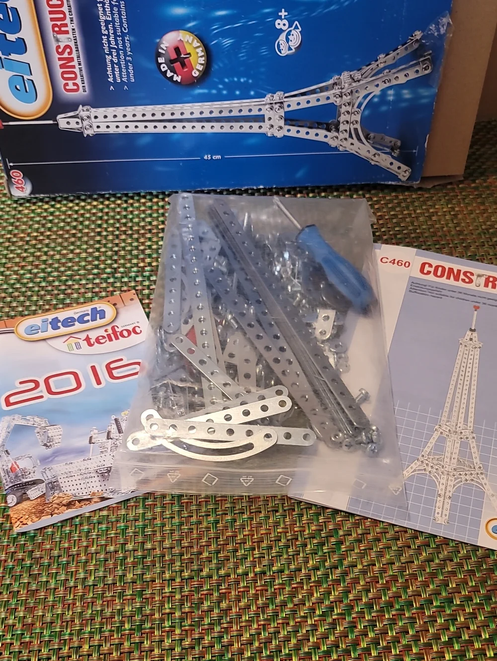 eitech / Construction Eiffel Tower Metal Building Set - Silver